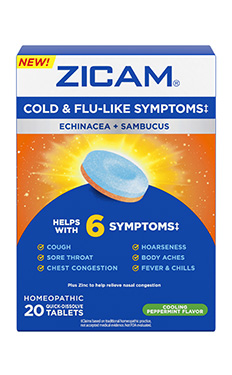Zicam® Cold & Flu-Like Symptoms package.