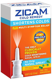 Homeopathic Zicam® Cold Remedy Nasal Spray packaging