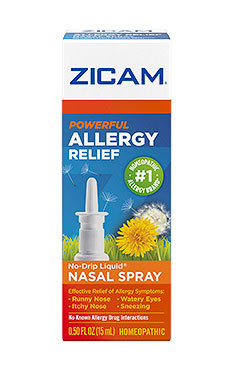 Homeopathic Zicam® Allergy Relief Nasal Spray packaging
